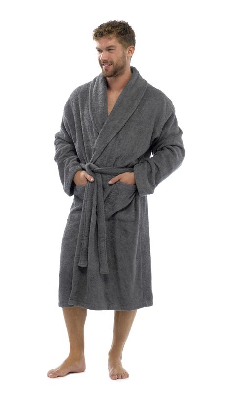 luxury towelling robe for men.